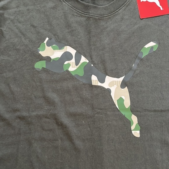 NWT Puma Forest Camo Cat Tee Size XL - Picture 3 of 11